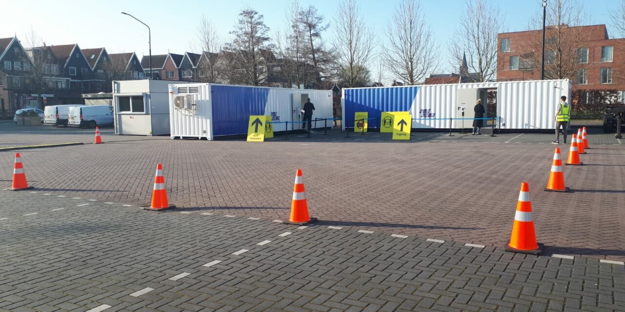 Tijdelijke corona testunit gaat weg uit Volendam