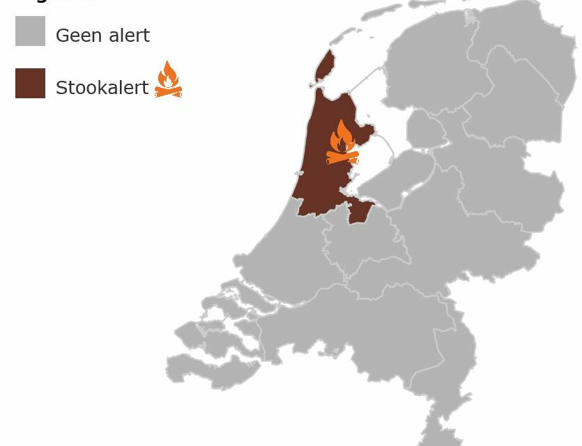 Stookalert provincie Noord-Holland