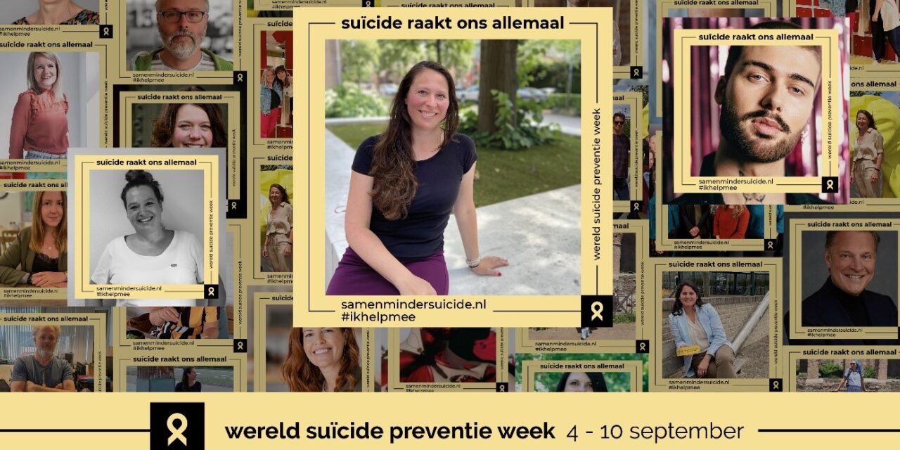Wereld Suïcide Preventie Week 4-10 september: help mee en maak het bespreekbaar.